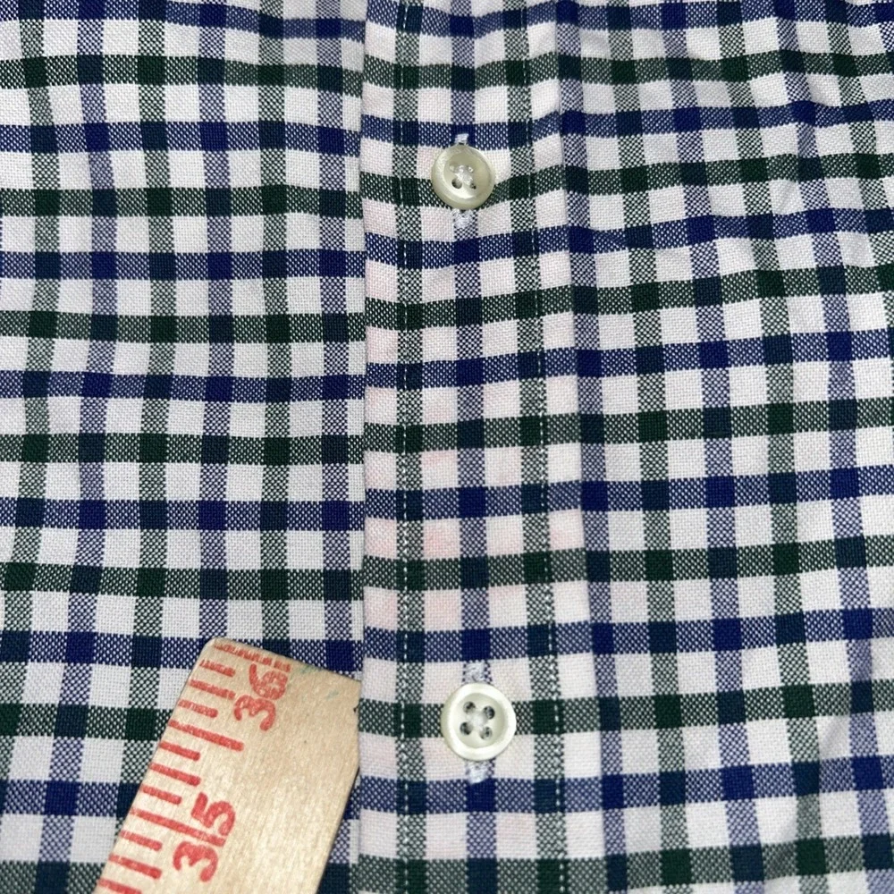 Polo Ralph Lauren Men's Medium Gingham Check Flesh Pony Button Down - Picture 9 of 9